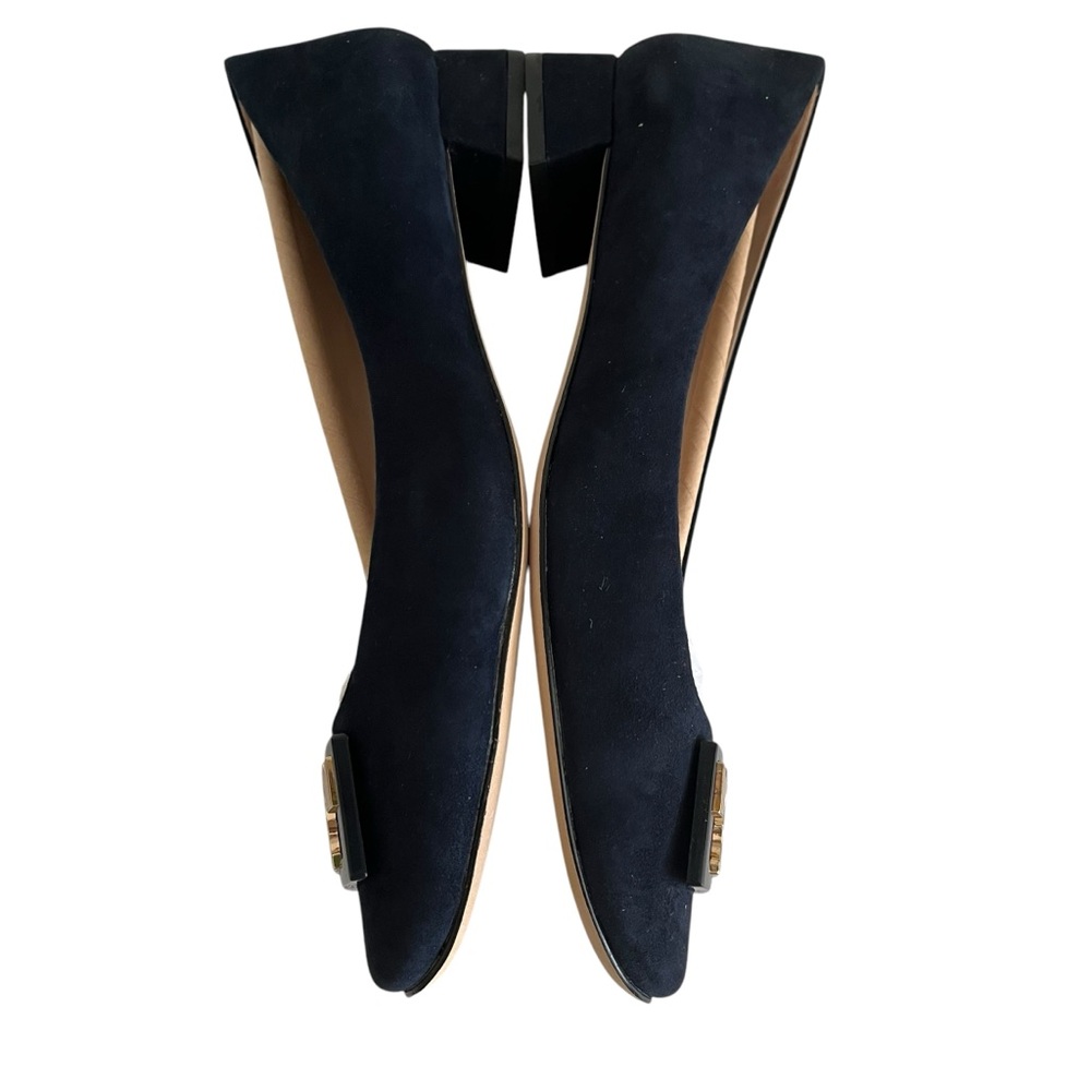 Tory Burch "GiGi" Suede Pump in Tory Navy Blue 8.5 - Picture 5 of 8